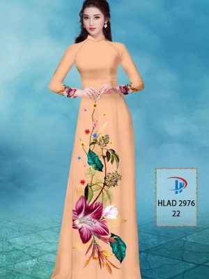 Vải Áo Dài Hoa In 3D AD HLAD2976 30